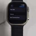 Apple Watch Ultra [GPS + Cellular 49mm] Titanium Case with Midnight Ocean Band, One Size (Premium)