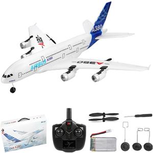 GoolRC RC Airplane, WLtoys XK A120 A380 Aircar Model Plane, 3CH 2.4G Remote Control Airplane, EPP Fixed-Wing RC Aircraft RTF Toy for Adults, 500mm x 505mm x 150mm