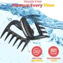 2 x Heavy Duty Meat Claws - Meat Shredder Claws for BBQ Pulled Pork Heat Resistant Bear Claws for Shredding Chicken, Brisket, Turkey BBQ Grill Accessories Gifts for Men