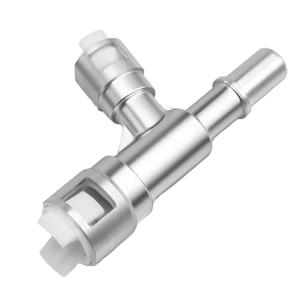 Upgrade Aluminum Metal HVAC Heater Inlet Hose Tee Connector Compatible with Cadillac Escalade 2002-2014 Chevrolet Silverado2007-2014 Suburban 2000-2014 GMC Sierra Yukon Replace# 15055342 800-414HP