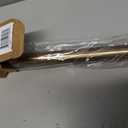 Ivilon Tension Curtain Rod - Spring Tension Rod for Windows or Shower, 24 to 36 Inch. Warm Gold