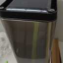 EKO Mirage-T 50 Liter / 13.2 Gallon Touchless Rectangular Motion Sensor Trash Can, Brushed Stainless Steel Finish