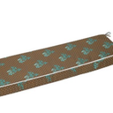 HAJDCUTC Outdoor Bench Cushion Waterproof, Bench Cushions for Outdoor Furniture, Patio Porch Swing Replacement Seat Pad with Ties for Garden Backyard, 48 x 18 Inch Brown Flowers