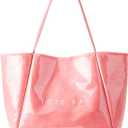 KALIDI PVC Tote Women Weekender Bag Large Shopper Handbag Oversize Shoulder Travel Purse (Light Pink)