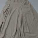 Women's Corduroy High Waist Front Pocket Long Skirt XL