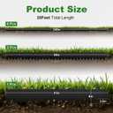 Metal Landscape Edging 6 Pack 40" L x 6" H, Galvanized Steel Landscape Lawn Edging with 90 Degree Rounded Top, Heavy Duty Lawn Edging, Easy-to-Install, Flower Bed Yard Pathway Divider