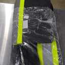 JKSafety Hi-Vis Reflective Safety Rain Jacket and Pants for Men Women Waterproof Rain Gears for Farming Fishing Work HV Rain Suit with Inner Mesh Lining and Pockets (117-Black XL)