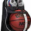 Hard Work Sports Basketball Backpack with Ball Compartment Spacious Shoe Storage for Basketball, Large Sports Bag