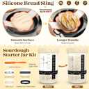 Sourdough Bread Baking Supplies, Sourdough Starter Kit, Bread Proofing Basket, Bread Making Tools Kit, Sour Dough Kit Tools, Sourdough Proofing Basket, Sourdough Kit Gifts for Bakers Women Wife Mom