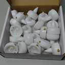 Homemory 24 Pack Waterproof Flameless Floating Tealights with Dried Rose Petals, Warm White Battery Flickering LED Tea Lights Candles - Wedding, Party, Centerpiece, Pool & SPA