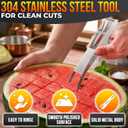 2-in-1 Watermelon Cutter Slicer Tool, Watermelon Fork, 304 Steel