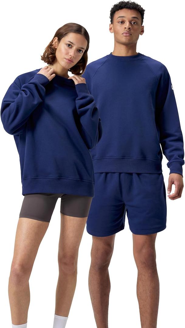 Speedo Unisex-Adult Sweatshirt Crew Neck Pull Over Team Warm Up (Blue, XS)