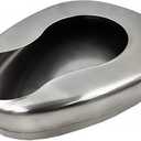 Bedpans for Elderly Men and Women, Heavy Duty Metal Autoclavable Adult Stainless Steel Bed pan for Medical Centers and Home Use, 14 x 11 3/8 Inches
