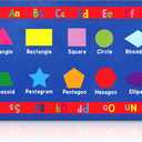 Drydiet Alphabet Classroom Rug Elementary Educational Daycare Rug 11.8 x 6.6ft Large Preschool Carpet for Classroom Multicolor Playmat for Kids Toddler Nursery School Early Learning