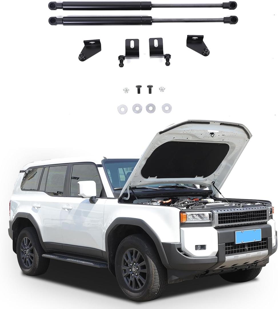 Front Hood Lift Support Struts Compatible with Toyota Land Cruiser 250 Prado J250 LC250 2024 2025 2026, Front Hood Struts Shocks Lift Supports Gas Springs Replacement, 2Pcs