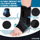 Ankle Brace for Women Men - Ankle Support Brace for Sprained Ankle, Ankle Stabilizer for Achilles, Tendon, Sprain, Injury Recovery, Lace up Ankle wrap for Running, Basketball, Volleyball (Ankle Brace, Large)