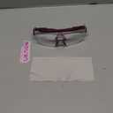 UKNOW Safety Goggles Over Glasses, Anti Fog Safety Glasses with Clear Wraparound Lens, ANSI Z87.1 Protective Eyewear (Burgundy)