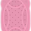 Bathtub Mat Non Slip, Shower Mat for Kids with Natural Rubber no Plastic Smells, Baby Bath Mat for Tub Non Slip with Strong Suction Cups, 30"x18", PVC-Free, Safe Comfortable Fun for Kids, Pink