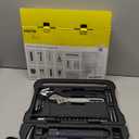 HOTO 40-Piece Tool Kit, Household Essentials Tool Set w/Smart Electric Screwdriver (LED, 3 Torque) + 14 Tools & 26 Accessories | Pro-Grade Compact Organizer for Home, Dorm Repairs, DIY