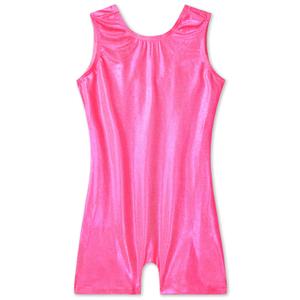 Nymphperi Leotards for Girls Size 5-6 Years Old Stretchy Crew Neck Rainbow Sleeveless Dance Gymnastics Bodysuits