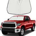 Upgrade Windshield Sun Shade for Toyota Tundra 2007-2021, Foldable Windshield Sun Visor Blocks UV Rays