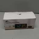 Netzu Loud Alarm Clock for Heavy Sleepers, Plug-in RGB Vibrating Alarm Clocks with Bed Shaker, 5 Dimmers, 2 Alarms and Snooze for Bedrooms Hearing Impaired Deaf Adults (Black)