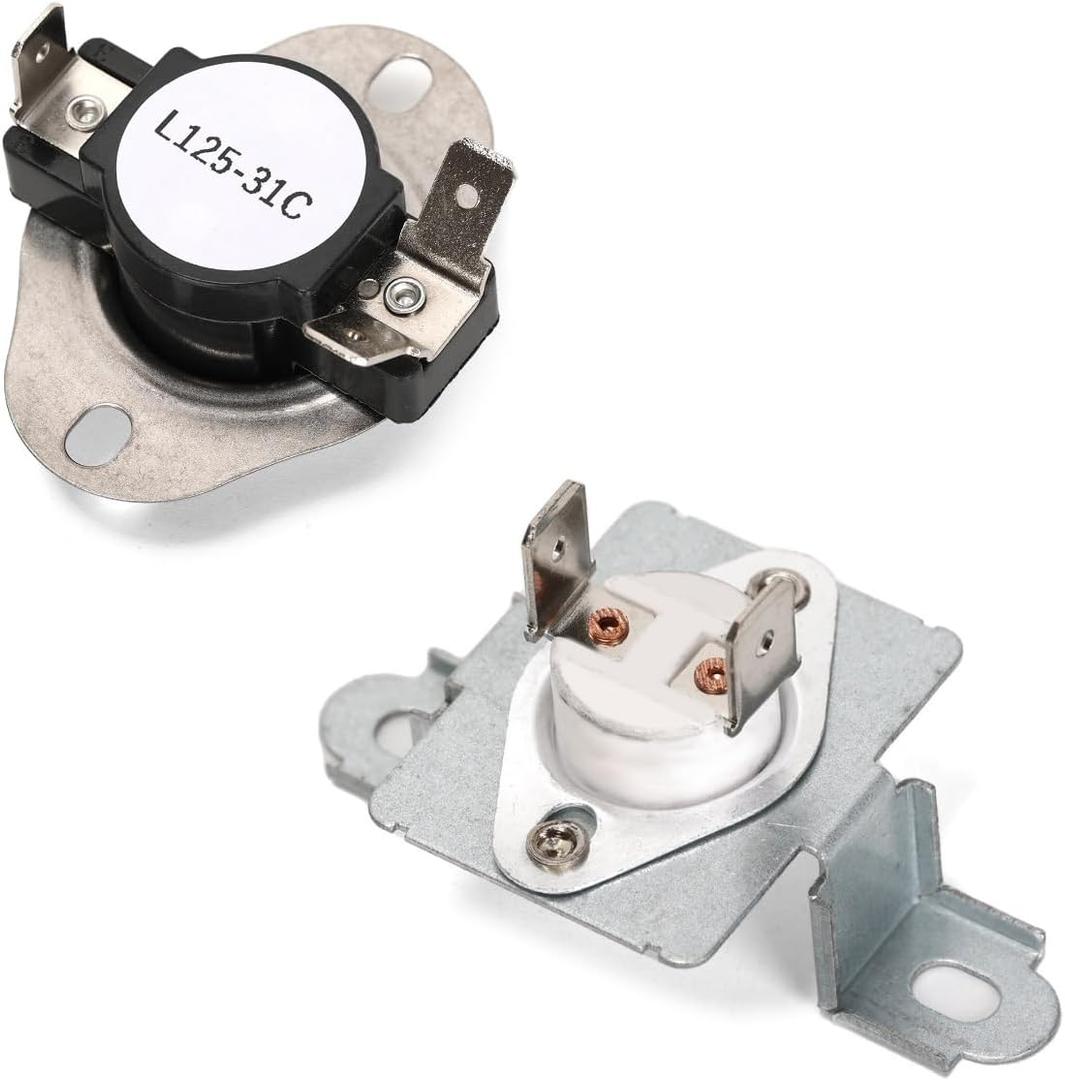 6931EL3003D Thermal Fuse & 6931EL3001F Thermostat Compatible With LG Kenmore Dryer, Replaces 1377779, AH3530482, EA3530482, PS3530482, 1268366, AP4440975, AH3530485, EA3530485, PS3530485