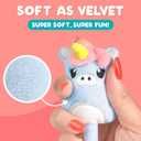 BUNMO Plush Cute Pens 3-Pack Squishy Animal Pens w/Scented Glitter Ink Refills Cat, Cow, Unicorn Fun Writing, Doodling & Journaling for Kids & Teens