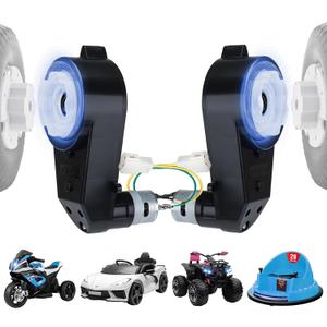 2Pcs 12V Motor Gearbox RS550 40000RPM High-Speed for Power Wheels Kids Ride on Car Motor Upgrade 12 Volt Ride-On Toys Replacement Parts with Drive Engines for Kids Cars, Motorcycles