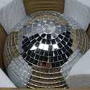 Disco Ball - 12 Inch Mirrored Discos Balls, Large Disco Bal, Rotating Ball for Party Designs, Weddings, Home Decor, Silver Hanging Discos Balls.