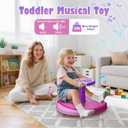 VROGTIK Sit and Spin Toys for Toddlers 1-3 Girls, 360 Toddler Spinning Seat with LED Lights and Music Christmas Birthday Gift for 1 2 3 Years Old Girl Sensory Toys Toddler Activities