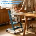 Wheels Compatible with Stokke Tripp Trapp High Chair Without Drilling | 360Flexible Swivel, Easy Installation