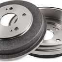Rear Left & Right Disc Brake Drums Set Compatible with 2006-2015 civic 1.8L