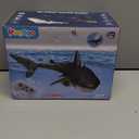 Remote Control Shark Toys for Boys Kids, 1:18 Scale High Simulation Shark for Pool, 2.4Ghz Electric RC Shark Boat Fish Toys with Light & Spray, Toy Shark Gifts for 6 7 8 9 Year olds Kid Boys Girls