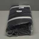 MINTWOOD Design 112L Extra Large Blanket Basket Holder Living Room, 25"x17"x16" Rectangle Rope Woven Storage Basket with Handles for Laundry, Pool Towels, Shoes, Dog Toy Organizer Bin Box, Black