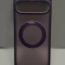 Compatible with Google Pixel 10/Pixel 10 Pro Case with 360 Magnetic Ring Stand [Compatible with Mag-Safe] Shockproof Translucent Phone Case 6.3" for Women Men, Purple