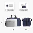 Traveler's Choice Wanderbout 27L Duffel Bag for Travel, Navy, 19-Inch Duffel