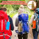 Smilixin 10 Pack Collapsible Water Bottles,Reusable Drinking Water Bags with Carabiner Clip,480ml Travel Water Bottle,Leak Proof Water Bottles for Camping,Hiking Travel,Gym,Sports,Biking,BPA Free
