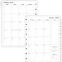 newestor 2025-2026 Planner Refills for Happy Planner Classic Size, Monthly Pages, Oct 2025 - Dec 2026, 9-Disc Punched, 7" x 9-1/4"