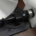 Turntable Record Player with Built-in Speakers, Vinyl Record Player Support Bluetooth Playback Auto Stop 33&45 RPM Speed RCA Line Out AUX in All-in-one Belt-Drive Turntable for Vinyl Records (Brown)