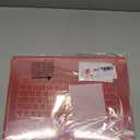MOSISO Compatible with MacBook Air 13 inch Case 2025 2024 2023 2022 M4 A3240 M3 A3113 M2 A2681, Plastic Hard Shell&Keyboard Cover&Screen Film&Type C for MacBook Air 13.6 inch Case, Red