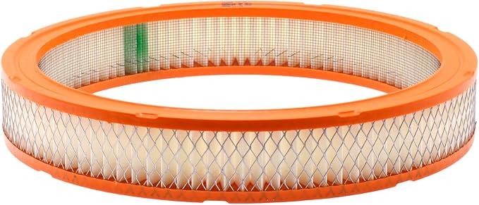A-Premium Engine Air Filter, Aspirated, Replacement Paper Air Filter Element 14 in. Diameter: 3 in. Tall Orange Rubber Ring, Vehicle type Car, Model 120-179, Set Of 2