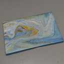 Heesch 2 Pack Earring Holder Wall Mounted Hanging Jewelry Organizer Display Decorative Metal Diamond Shape with Hooks for Necklaces Bracelets (Gold) (small grid golden)