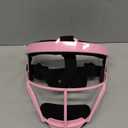 Dinictis Softball Face Mask, Lightweight, Comfortable, with Wide Field Vision, Durable and Safe Face Guards, Premium Protective Softball Fielder's Mask (Pink)