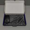 TECURS Bluetooth Keyboard and Mouse Combo for iPad - Rechargeable Wireless Keyboard & Mouse with 7-Color Backlit Compatible with iPad 10th/9th/8th Gen, iPad Pro/Air/Mini, iPhone15/14/13 Pro, Black