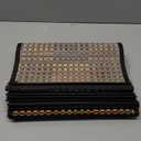 Eorbow 8 Pack Bamboo Placemats, Natural Anti-Slip Dining Table Mats, Heat-Resistant Place Mats, Japanese Style Washable Placemats for Dining Room, Kitchen, Restaurant, 18 x 12 Inch