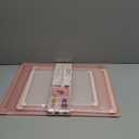 COOK WITH COLOR Extra Large Cutting Board Set, Jumbo-Sized Boards with Rubber Border for Enhanced Cooking Experience, 3-Piece, Pink