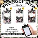 Geyoga 6 Pcs Leather Teacher ID Badges Holder Bulk, Composition