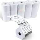(10 Rolls) 3 1/8" x 230' Thermal Paper, Premium Quality POS Receipt Paper for Retail Business Cash Register, Fits Most Credit Card Terminal Point Of Sale