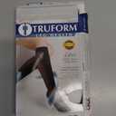 Truform Sheer Compression Stockings, 15-20 mmHg, Women's Knee High Length, 20 Denier, White, Small